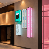 Boîte à lumière LED acrylique étanche personnalisée, panneau publicitaire mural ou suspendu au plafond pour café, commerce de détail, restaurant