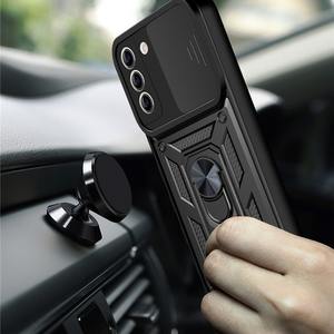 Coque de Téléphone Personnalisée avec Cache-Caméra Coulissant en TPU+PC, Armure de Protection Antichoc pour <span class=keywords><strong>Samsung</strong></span> <span class=keywords><strong>Galaxy</strong></span>, Anneau Magnétique - Product Image 2