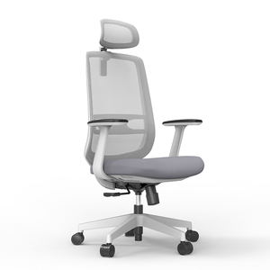 Silla de oficina ergonómica ejecutiva giratoria de malla con respaldo alto para personal de Gerente de lujo, muebles de oficina modernos directos de fábrica con muestra gratis - Product Image 1