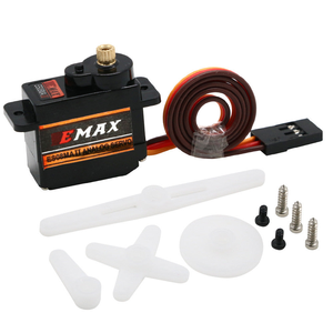 Micro-servo analogique EMAX ES08MAII 12g, engrenages entièrement métalliques, couple de 1,8 kg.cm, vitesse élevée de 0,12s pour pièces <span class=keywords><strong>d</strong></span>'<span class=keywords><strong>avion</strong></span> RC à voilure fixe et multirotor - Product Image 2