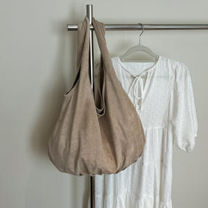 Bolso Tote <span class=keywords><strong>Vintage</strong></span> para Mujer, Bolso de Mano Elegante de Gran Capacidad para el Trabajo, Bolso de Hombro de Gamuza - Product Image 3