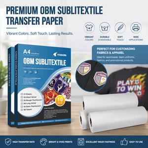 <span class=keywords><strong>Papel</strong></span> de Transferencia Sublimable A4 <span class=keywords><strong>OBM</strong></span> para Mezclas de Algodón y Poliéster, Hojas de Textura Personalizada para Aplicaciones Textiles con Sublimación por Inyección de Tinta - Product Image 3