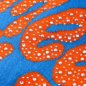 Fabbricazione di berretti in maglia con LOGO personalizzato invernale Y2k all'ingrosso Jacquard Oversize Unisex da uomo caldi berretti per bambini con strass in bianco - Product Image 2