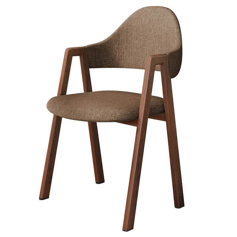 Fábrica por atacado Nordic Dinning Poltrona Upholsterd Cadeira Pequeno Computador Fresco Escritório Encosto Adulto Jantar Pequeno-almoço Cadeira