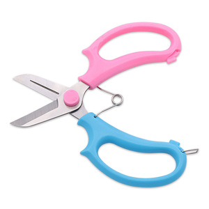 Lu Ban's Work Garden Pruning Shears Stainless Steel Butterfly Design For Cutting Flower Stems Blue Plastic Handle Manual - Product Image 3