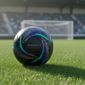 OEM ODM Customizable High Quality Eco-Friendly Black Soccer <b>Ball</b> PU Leather Materials for Adult Training Custom Logo Printing - Product Image 3