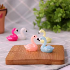 Chim Hồng Hạc Trong Suốt <span class=keywords><strong>5</strong></span> Màu, Chim Hoạt Hình Mini Fairy Garden Tượng Nhỏ Đồ Trang Trí Bằng Nhựa, Trang Trí Cảnh Quan Hồ Cá, Mô Hình Động Vật - Product Image 2