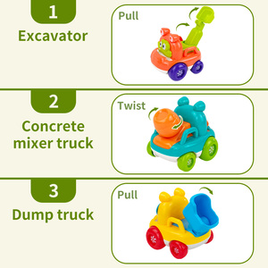 Nouveauté 2026 : Ensemble de voiture à pousser pour bébé en plastique PP, véhicule d'ingénierie pour tout-petits, <span class=keywords><strong>jouet</strong></span> éducatif pour enfant de <span class=keywords><strong>1</strong></span> <span class=keywords><strong>an</strong></span>, cadeau pour garçon - Product Image 2