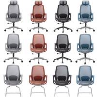 Chaise de bureau moderne, professionnelle, ergonomique, durable, pivotante, réglable en hauteur, en tissu maillé, pour la maison, le bureau, les réunions et les invités