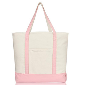 Sac fourre-tout en toile avec logo imprimé personnalisé, sac fourre-tout de shopping en coton biologique recyclé de haute qualité - Product Image 1