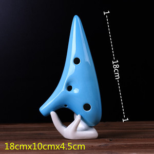 Ocarina en céramique à 12 trous, flûte alto C chromatique, piccolo de poche pour débutants, cadeau pour l'apprentissage musical - Product Image 6