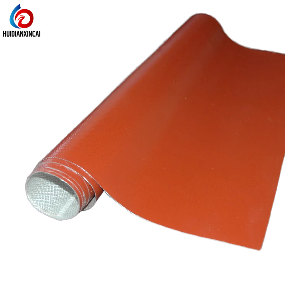 Red Silicone Fiberglass Cloth, Welding Curtain Fireproof Fabric, High Temp Flame Retardant Non-Dripping