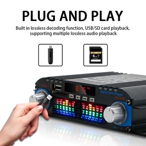 Haut-parleur portable BT-998 noir avec écran, kit <span class=keywords><strong>amplificateur</strong></span> <span class=keywords><strong>Bluetooth</strong></span> 4 canaux, <span class=keywords><strong>amplificateur</strong></span> de puissance DJ avec <span class=keywords><strong>Bluetooth</strong></span> pour <span class=keywords><strong>voiture</strong></span> - Product Image 3