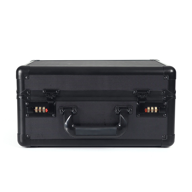 Portable Lockable 3 Rows Aluminium Slab Cases Briefcase Aluminum Storage Box for Sports Card