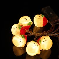 Mini guirlande lumineuse intérieure de 1.5m avec LED aux fruits, fraises et raisins pour l'éclairage des fêtes de Noël