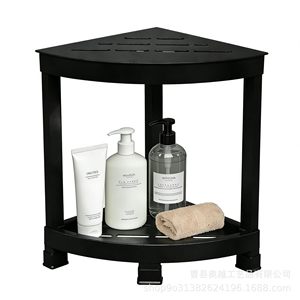 Okuetsu Étagère de rangement triangulaire en métal pour salle de bain, noire, 18,1 pouces, résistante à l'eau, robuste, pour la douche - Product Image 2