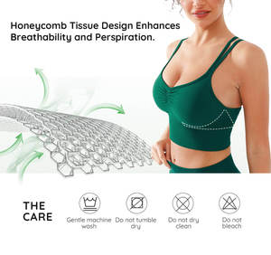 <span class=keywords><strong>Soutien</strong></span>-<span class=keywords><strong>gorge</strong></span> de <span class=keywords><strong>sport</strong></span> sans couture Vractive pour femme, respirant, maintien moyen, vêtements de <span class=keywords><strong>sport</strong></span>, grandes tailles, <span class=keywords><strong>soutien</strong></span>-<span class=keywords><strong>gorge</strong></span> de gym, OEM ODM disponible - Product Image 3