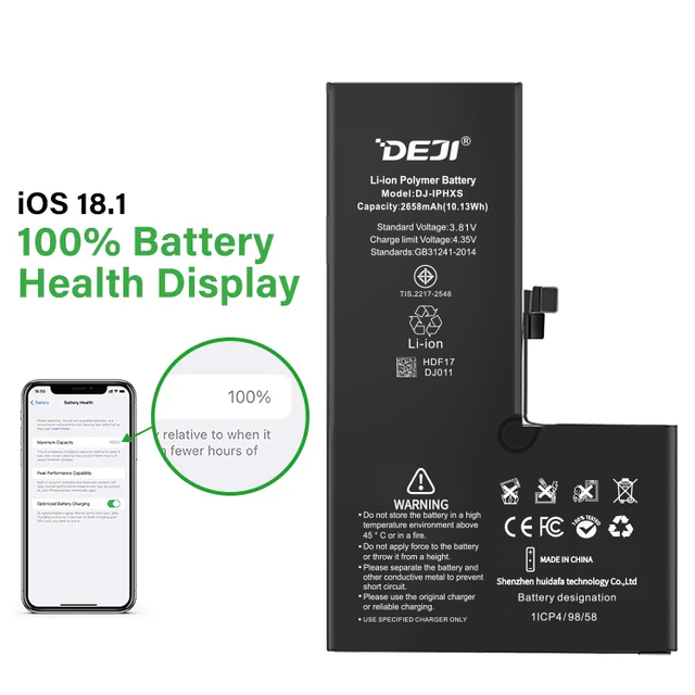 DEJI Mobile Phone Battery for iphone All Models Battery Replacement for iphone X Xr 11 Xs Max