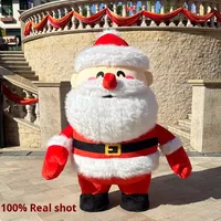 Costume gonflable en peluche de Père Noël, Bonhomme de neige, Arbre de Noël, Renne, dessin animé, pour adulte unisexe, accessoire de spectacle, ODM