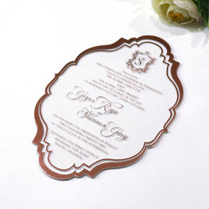 Kartu <span class=keywords><strong>Program</strong></span> Undangan Pernikahan Akrilik Transparan Mewah Kartu dengan Kotak Penutup Bumi dan Surga Kosong - Product Image 3