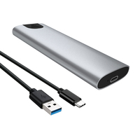 Box esterno in alluminio per SSD NGFF USB 3.1 a M.2, custodia per disco rigido a stato solido
