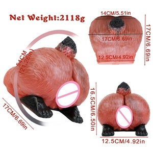 GEEBA Silicone 3d Pussy Vagina Monster Buttock Male Masturbator Half Body Full Buttock Pocket Pussy Artificial Vagina <b>for</b> <b>Men</b> - Product Image 3