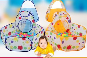 Colorful Spot Large 3 in 1 Tunnel Teepee <strong>Tent</strong> Foldable Baby <strong>Ball</strong> Pits Indoor Kids Playhouse - Product Image 6