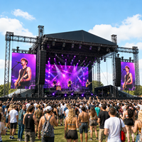 Pantalla LED P3.91 para Exteriores, Ligera, 500x500mm, Anticolisión, Alta Frecuencia de Actualización, Instalación Rápida, Alquiler para Escenarios de Eventos