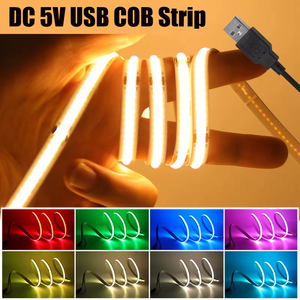 Tira de Luces LED COB de Alta Calidad de 3mm 6000K Personalizable con USB - Product Image 6