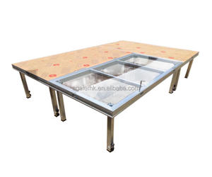 Plate-forme d'étape en aluminium de concert extérieur d'usine avec la conception portative d'étape d'événement de quatre jambes télescopiques pour des sports et le divertissement - Product Image 4