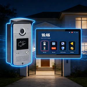 Videoportero WiFi para el Hogar con Intercomunicador Visual, Cámara de 1080P, Cableado Ethernet CAT5E, Material de Aleación de Aluminio - Product Image 1