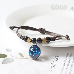 Trendz barato al por mayor de vidrio de moda Cadena de horóscopo pulsera - Product Image 2