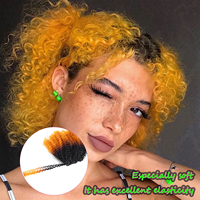 Ensemble de mèches de cheveux afro prêtes à être expédiées, cheveux humains mélangés à des extensions synthétiques, 16 pouces, prix d'usine