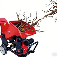 Broyeur de bois multifonctionnel mobile, alimenté au diesel/essence/électricité, pour l'aménagement paysager des jardins
