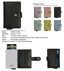<b>RFID</b> <b>Blocking</b> Vintage Unisex PU Leather <b>Wallet</b> Large Thin Credit Card Holder Anti Theft Short Fashion Open ID Bank Card Nylon - Product Image 3