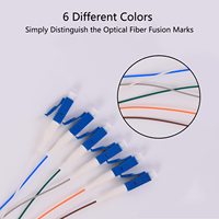Kualitas tinggi Mode tunggal LC UPC serat optik pembagi kabel 2 core bundel kabel Patch Pigtail Jumper SC APC lc serat bundel
