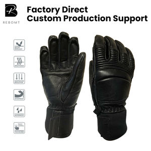 قفازات رياضية شتوية متينة للأنشطة الخارجية، قابلة للتخصيص (OEM)، مع رقع جلدية، مقاومة للماء والرياح، بتصميم أصابع منفصلة، مقاومة للتآكل، منقوشة - Product Image 1