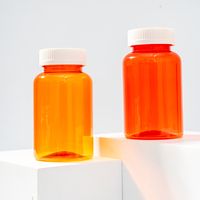 Botol Pil Plastik PET 250ml Custom, Wadah Suplemen Kosong dengan Tutup Ulir untuk Kemasan Obat Kapsul Vitamin