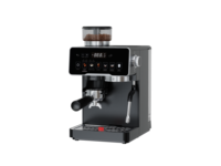 Koffiemachine met bonenmaler, custom 2 liter watertank, dubbele boiler, stoompijp en touchscreen bedieningspaneel