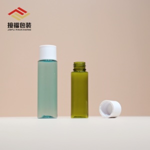 छोटी क्षमता 15ml30ml प्लास्टिक की बोतल सर्पिल कवर और फ्लैट कंधे के आंतरिक स्टॉपर परीक्षण पैकेज टोनर लोशन पालतू बोतल - Product Image 2