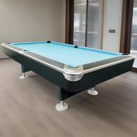 Table de billard américaine en ardoise de 8/9 pieds avec retour de billes et rebords en caoutchouc MDF pour la maison, le bar ou le club – Vente directe