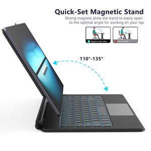 Étui Clavier Magique pour Samsung Galaxy Tab S11 Ultra 14.6'' avec Rétroéclairage, Support Magnétique, Pavé Tactile Multi-Touch et Touche IA Laudtec - Product Image 5