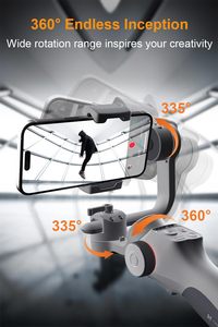 ชุด Gimbal FUNSNAP C05 สำหรับสมาร์ทโฟน 3 แกน พร้อมไฟเติมแม่เหล็ก/เซ็นเซอร์ติดตาม AI Feiyu SCORP 2 Gimbal - Product Image 3
