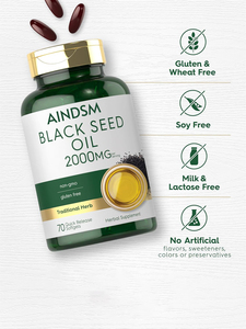 Aceite de Semilla Negra Directo de Fábrica, Promueve la Digestión, Cápsulas Blandas con 2% de Timoquinona, Aceite de Semilla Negra Prensado en Frío, Cápsulas Blandas para la Piel y el Cabello - Product Image 6