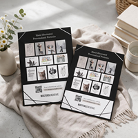 Boîte cadeau personnalisée en forme de livre avec insert en mousse EVA, emballage rigide en papier de luxe pour impressions d'art, photos, cartes de vœux