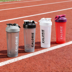 Bouteille <span class=keywords><strong>shaker</strong></span> de protéines personnalisée avec logo, 600 ml, en plastique transparent, pour la gym, le fitness, et les boissons personnalisées. - Product Image 4