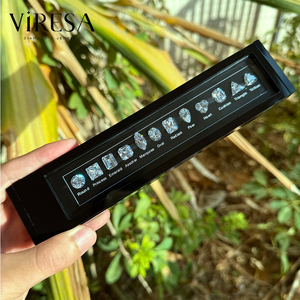 Viresa Fancy <span class=keywords><strong>cut</strong></span> kim cương hình dạng biểu đồ 5A <span class=keywords><strong>CZ</strong></span> Set hình dạng Carat Kích thước tham khảo so sánh biểu đồ Loose Gems Stones hình dạng biểu đồ - Product Image 1