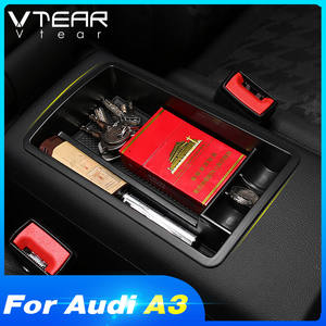 Vtear pour <span class=keywords><strong>Audi</strong></span> A3 Boîte de <span class=keywords><strong>rangement</strong></span> d'accoudoir Console centrale Porte-gobelet de porte Organisateur de <span class=keywords><strong>rangement</strong></span> de voiture Accessoires intérieurs - Product Image 2