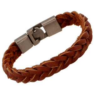 <span class=keywords><strong>Bracciale</strong></span> da <span class=keywords><strong>Uomo</strong></span> in Pelle Intrecciata, Accessorio Maschile Fatto a Mano, Idea Regalo - Product Image 4