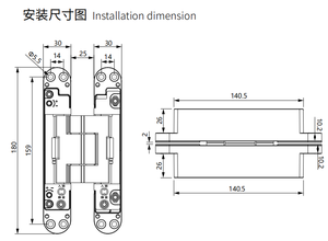 2d Adjustable Hydraulic Concealed Hinge Smooth Self-closing 100kg Soft Close Hidden Bld-g180 110 Degree Opening Full - Product Image 2